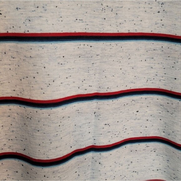 Ocean Current Speckled Striped Tee Size Small - Picture 3 of 8